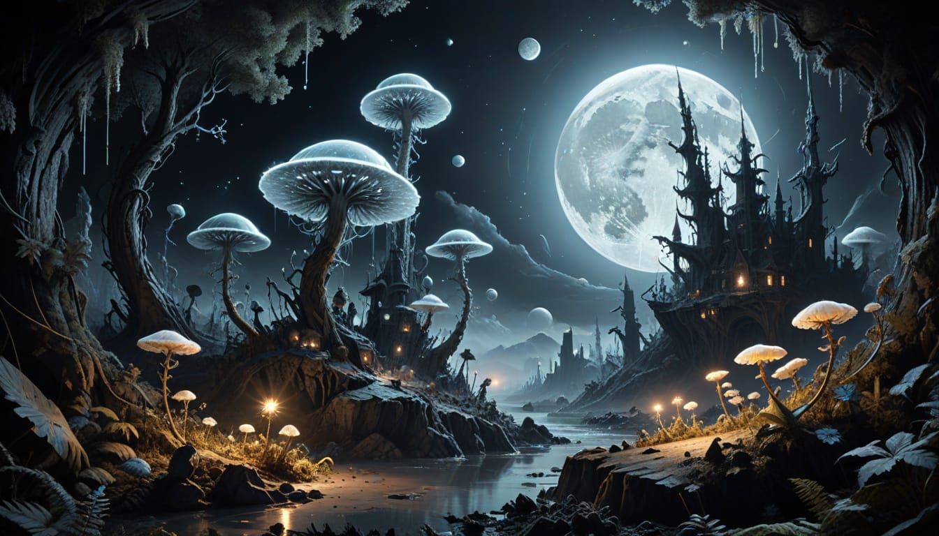 Settlers on Alien Moon Confront Bizarre Flora