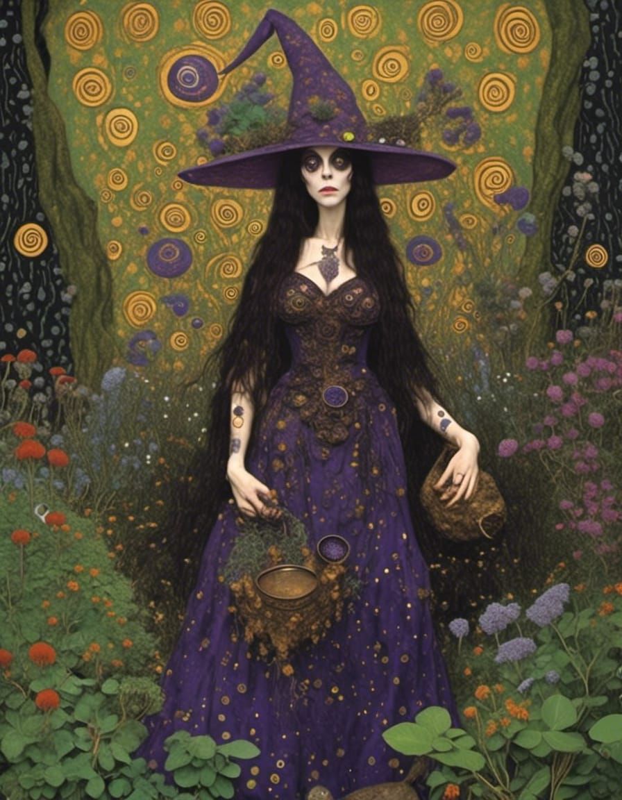 Enchanting Hedge Witch in Poison Garden