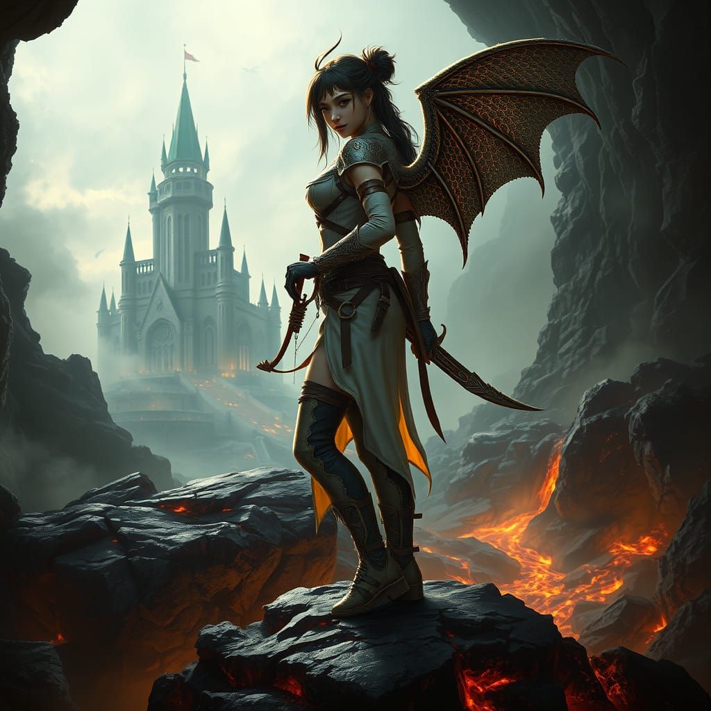 Heroic Warrior Emerges from Dungeon Shadows