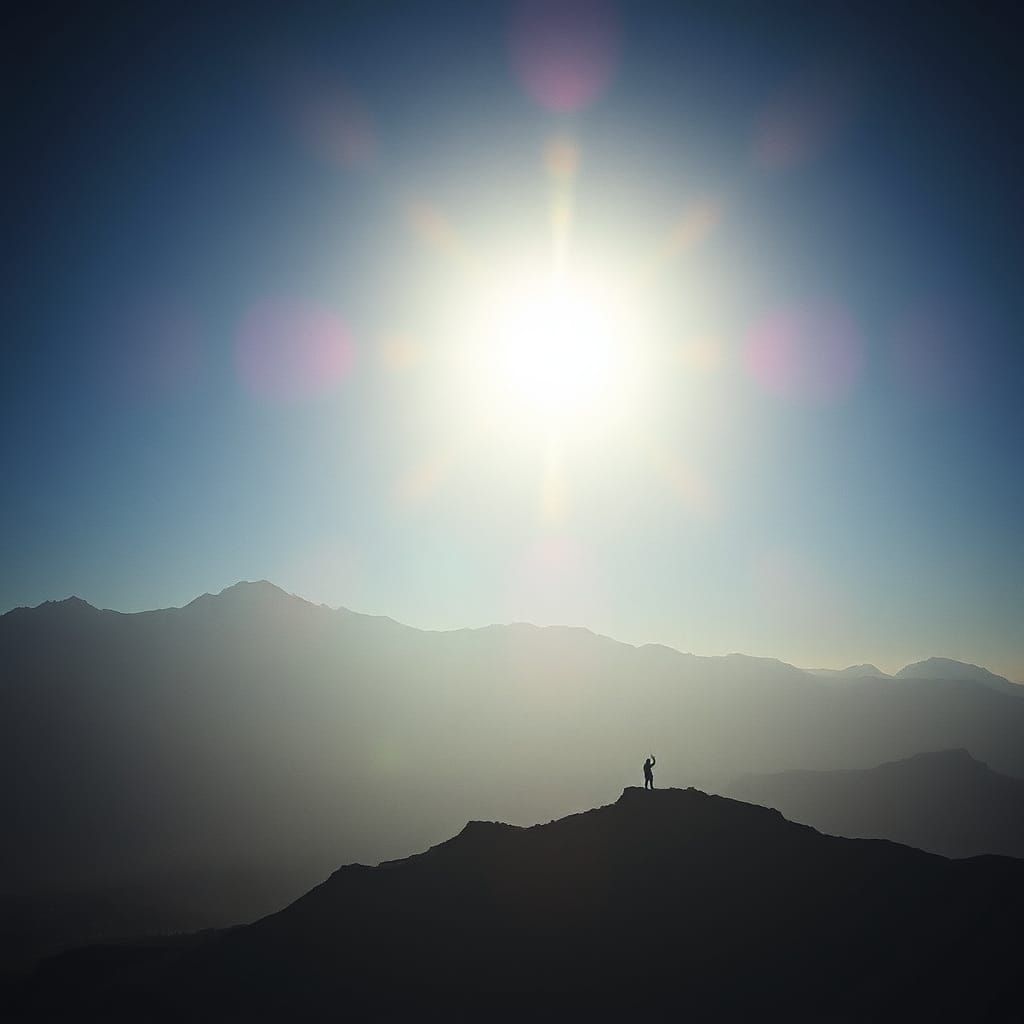 Icarus Ascending to the Sun in Hyperrealistic Style