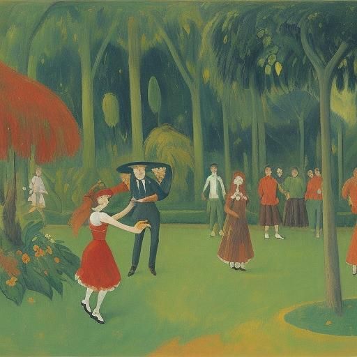 Devil's Bossa Nova Dance: An Expressionist Painting