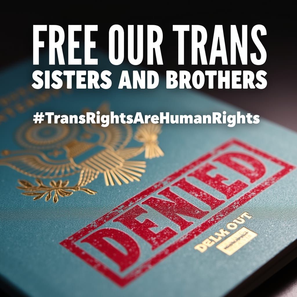 Trans Rights Advocacy Passport Denied in Rainbow of Resistan...