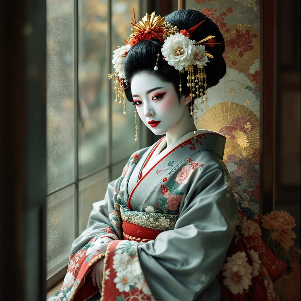 Elegant Geisha Portrait