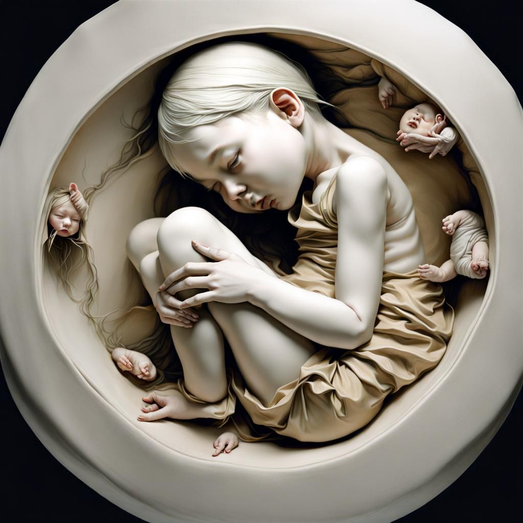 Surreal Sculpture Meets Pre-Raphaelite Painting