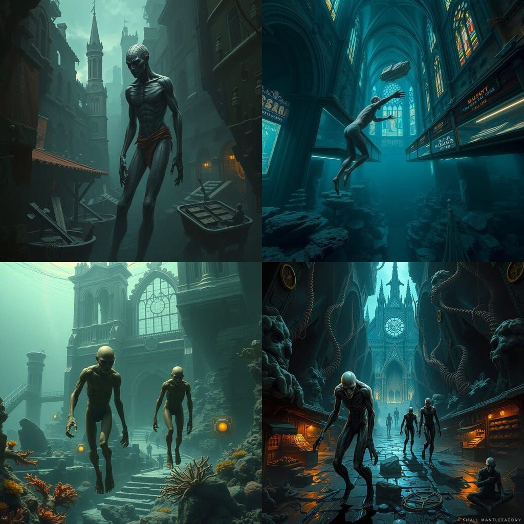 Submerged Civilization: Humanity Adapts to the Deep Ocean