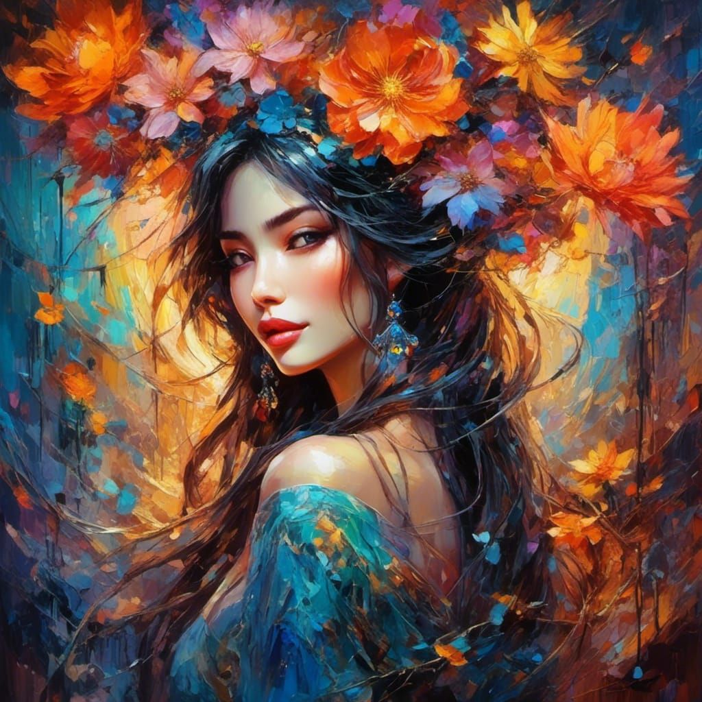 Asian Android in Boho Style