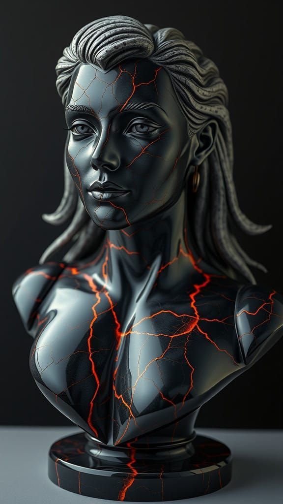 Phoenix Goddess in Kintsugi Splendor