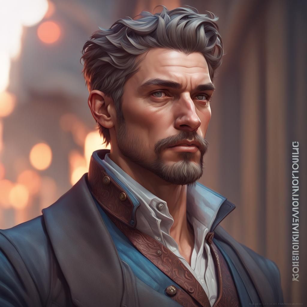 Hyperdetailed Male Model Portrait in Unreal Engine 5