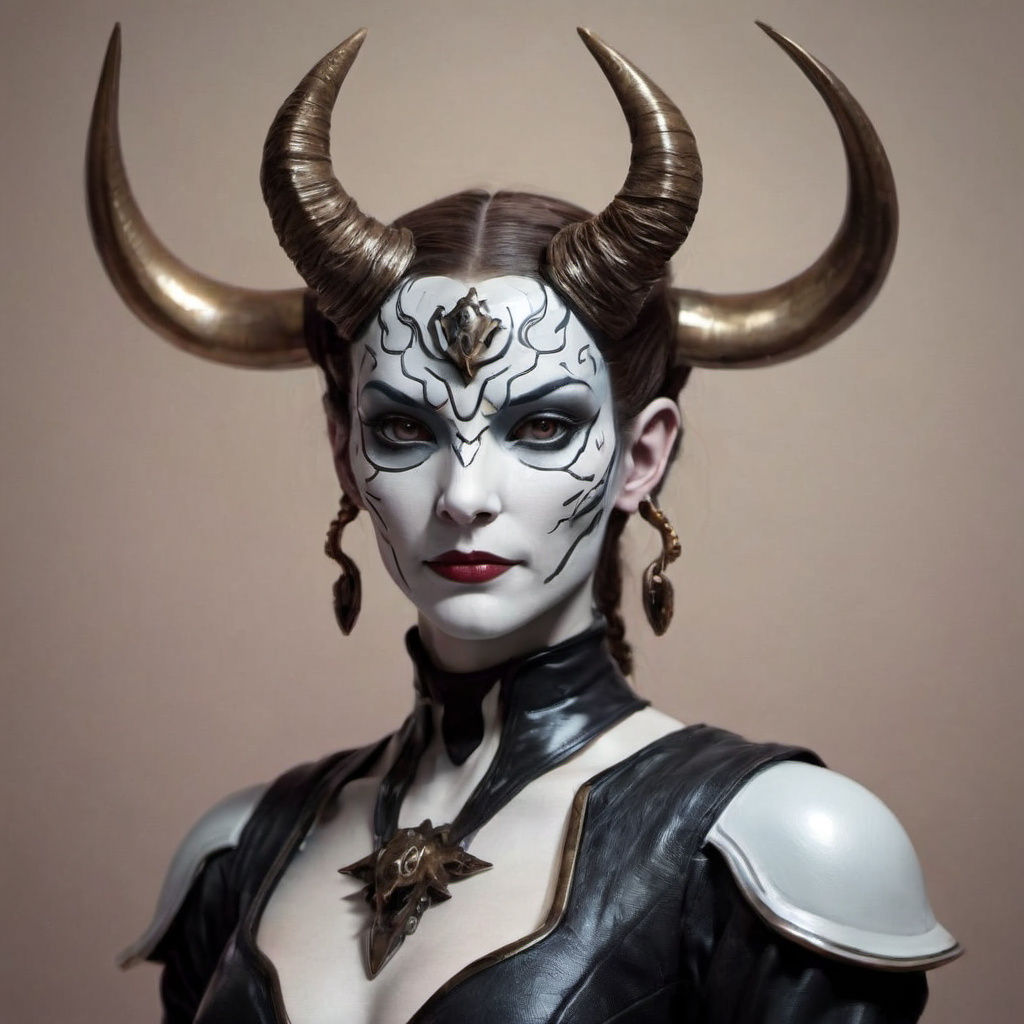 Leslie as 3D Taurus Goddess in Dark Fantasy Style