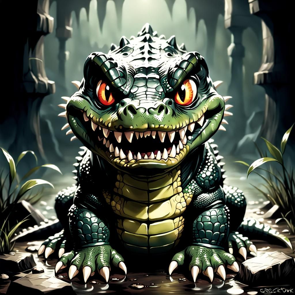 Sinister Croc Chibi with Fangs