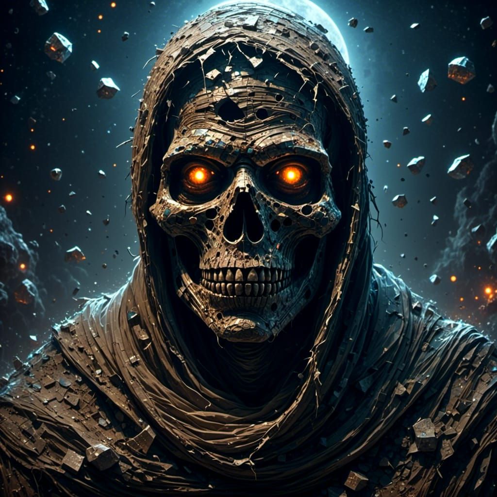 Portrait of a mummy monster