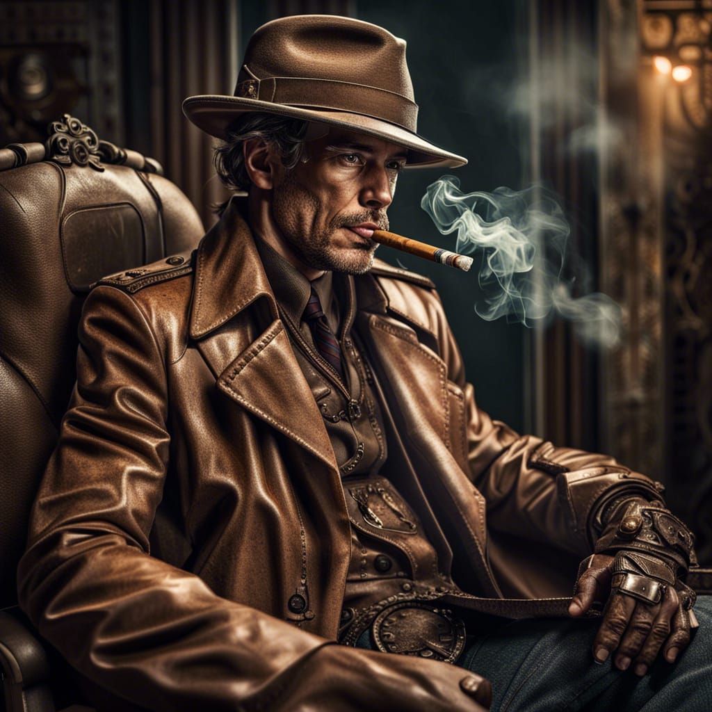 Sci-Fi Throne Portrait of a Ragged Man