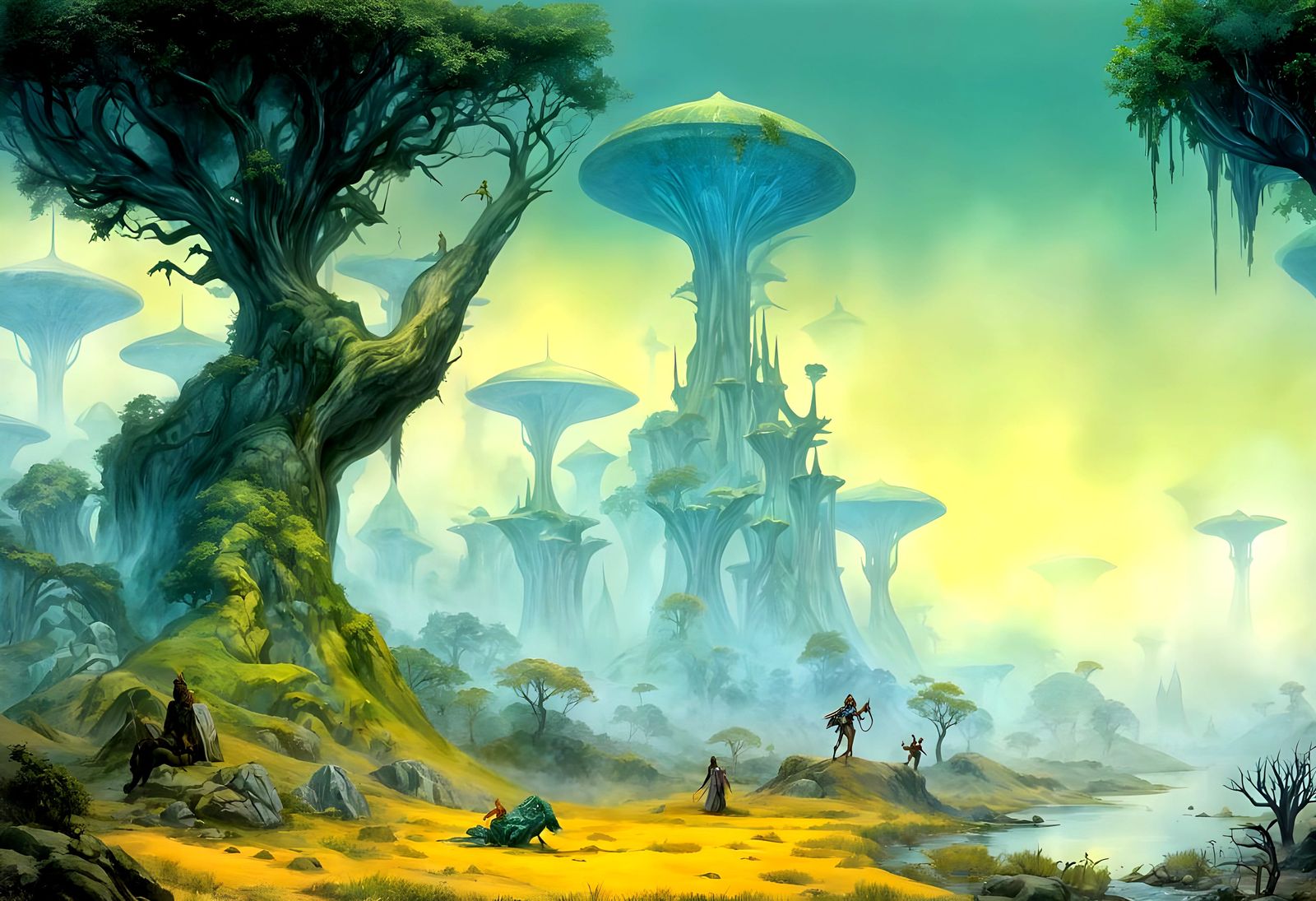 A beautiful Fairie of Morrowind .by Roger Dean <lora:5EModer...