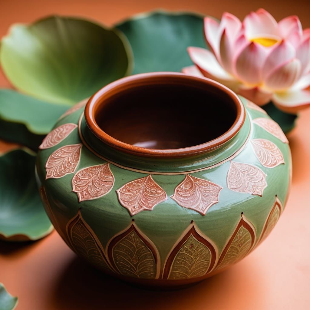 Lota vessel among lotus