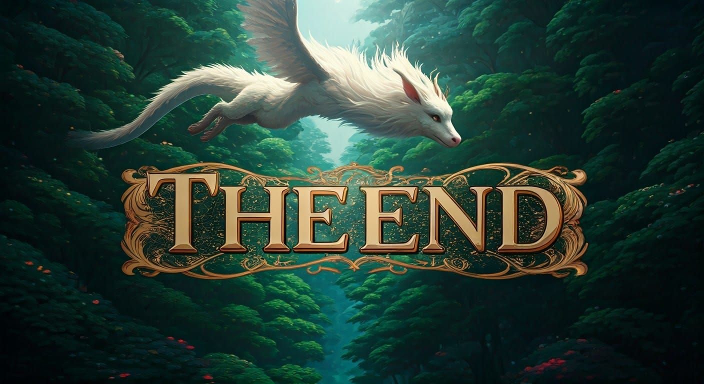 Majestic Falkor Soars Through Whimsical Forest in Dreamlike ...