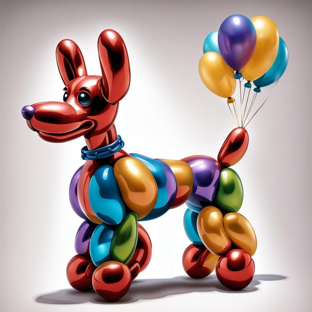 Detailed Fantasy Balloon Dog Image