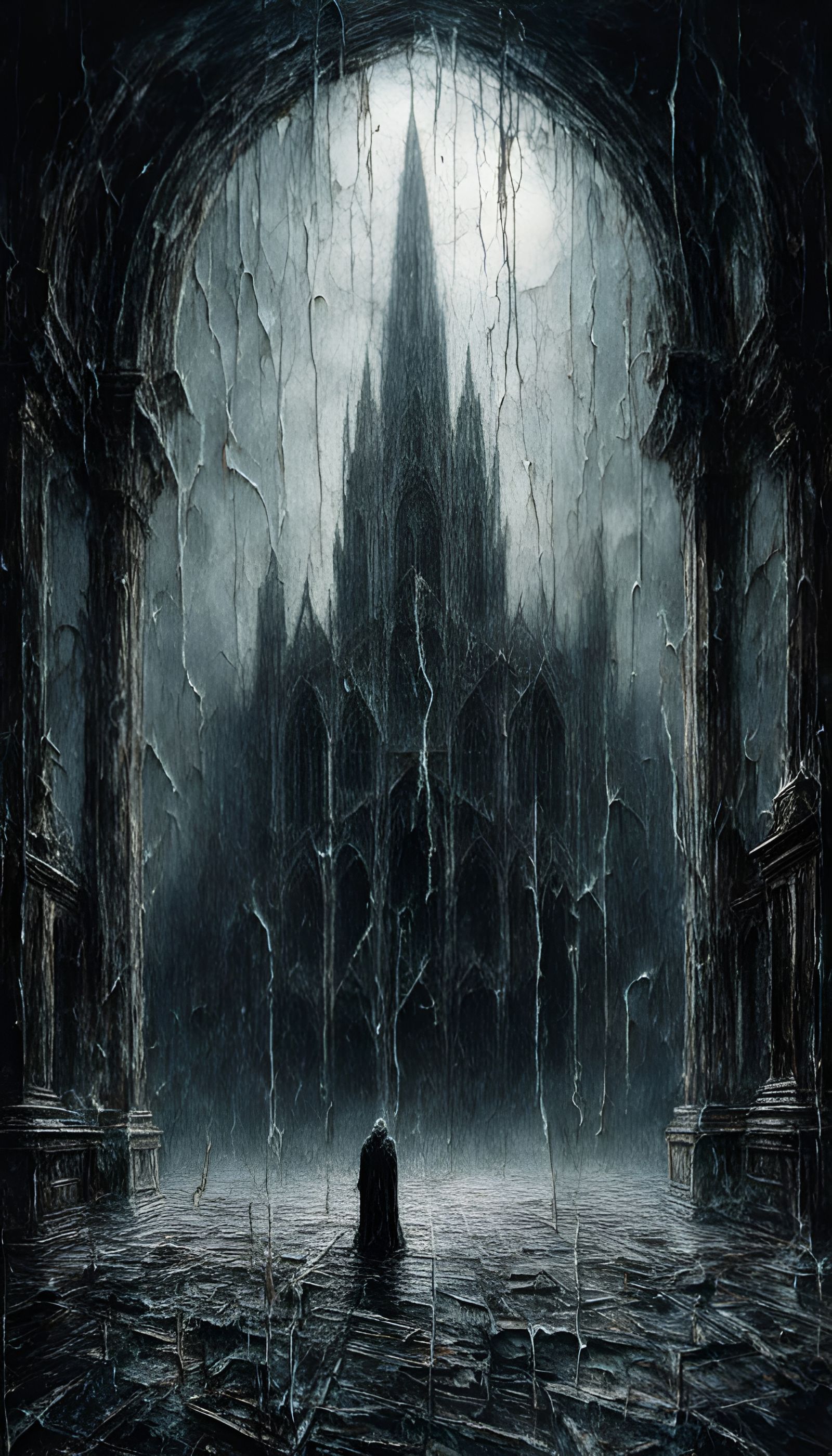 Multiverse Theory in Raindrops with Pyrography Effects