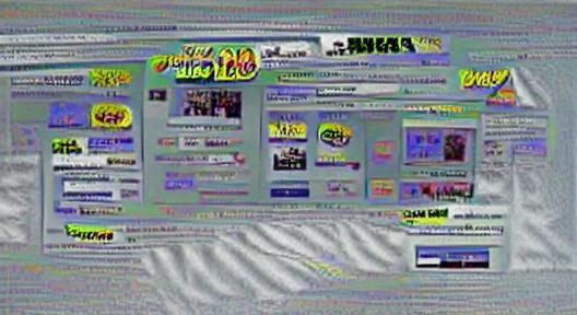 Retro 90s Website Design Rendering