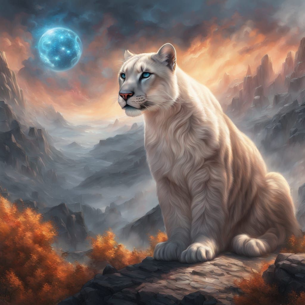 A majestic mountain lion 