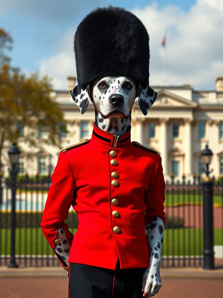 A hyper-realistic, full-body portrait of an anthropomorphic ...
