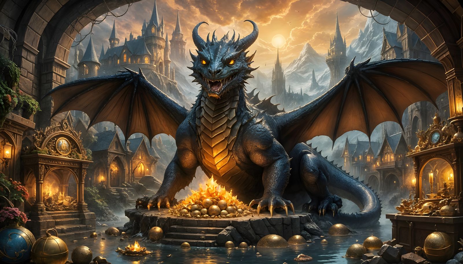 Smaug's Treasure Room: An Ethereal Fantasy