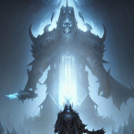 Lich King Dark Fantasy Concept Art in 8K