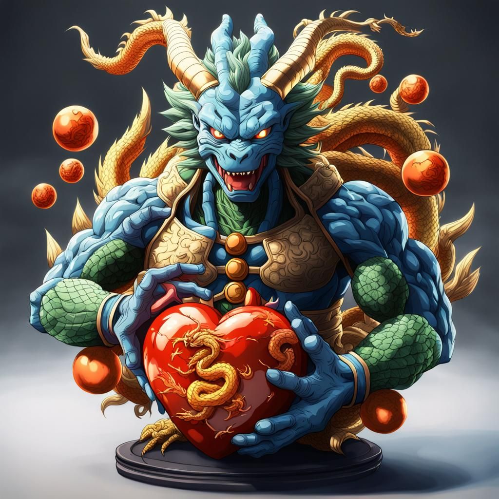 Dragon Ball Z: Shenron Heart in 3D Anime Style