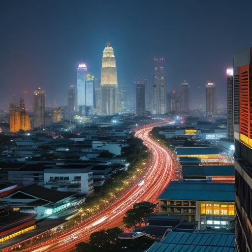 AI Interpretation of One Night in Bangkok