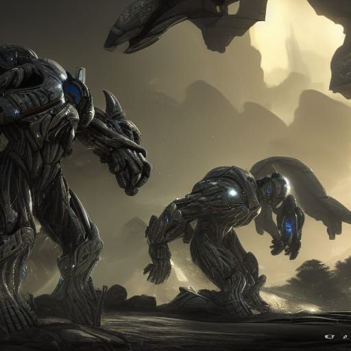 Crysis Nanosuit vs StarCraft Ghost in Detailed Matte Paintin...