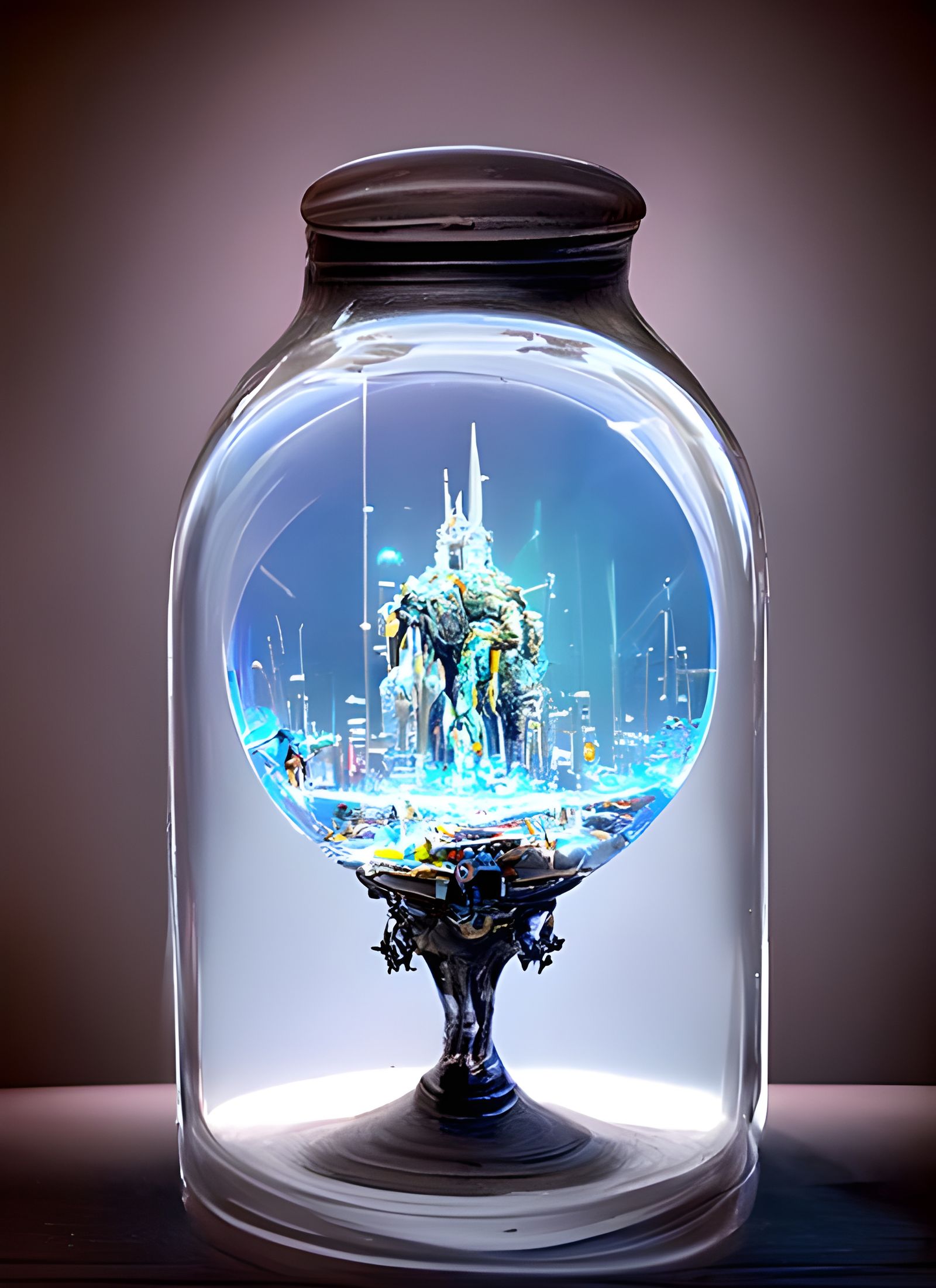 Ethereal Metropolis in Nested Glass Boxes