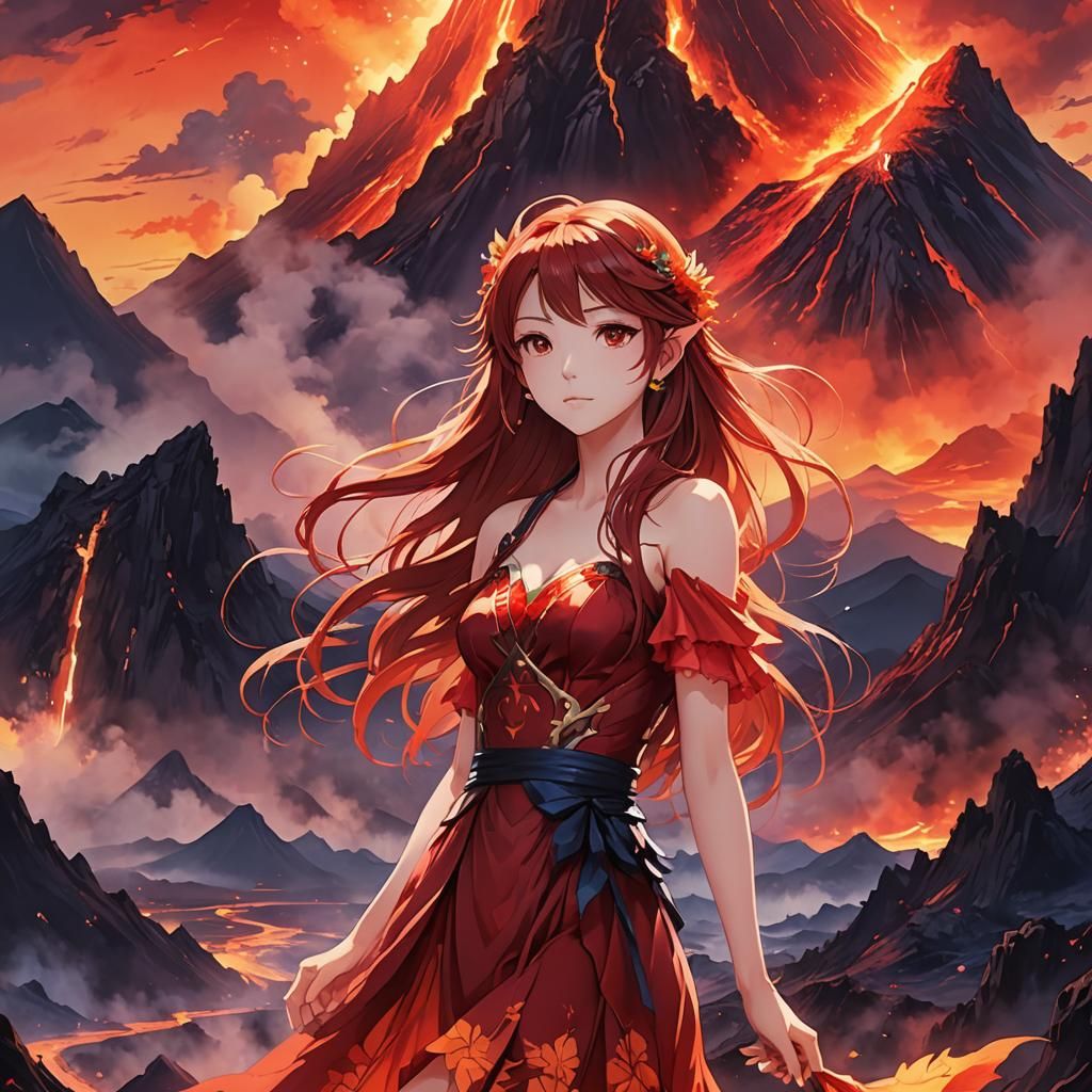 Volcano girl
