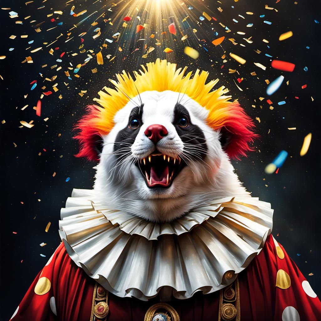 Neon Dungeon Composite Creature in Surreal Style