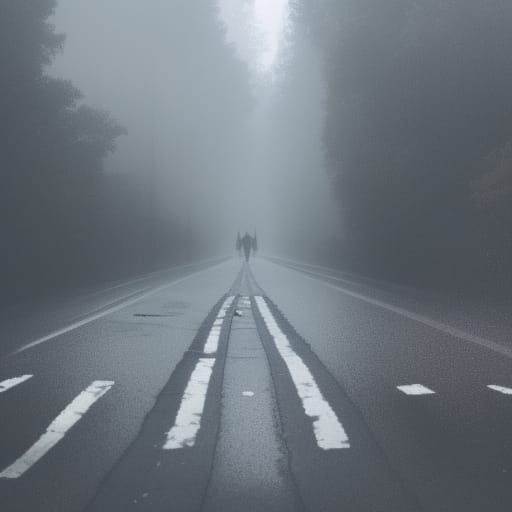 Rainy Day Bus Scene: Digital Matte Painting