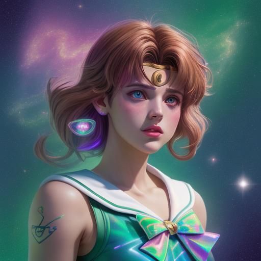 Holographic Sailor Jupiter Astral Illustration