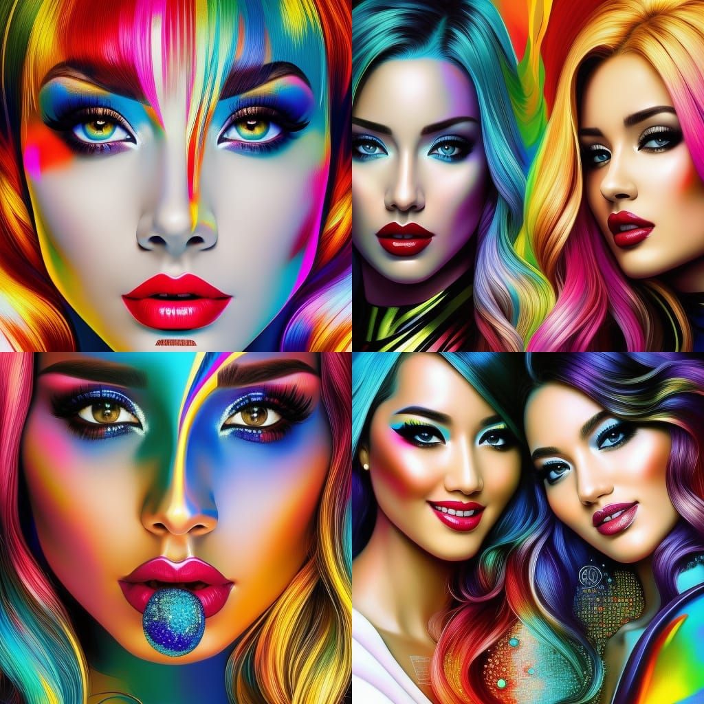 Voluptuous Females in Photo-Realism HDR Portrait