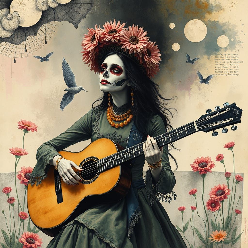 La Llorona in Martian Carnival Style