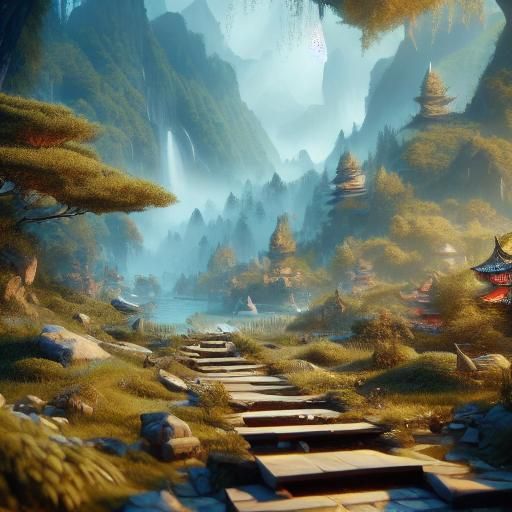 Cute Chibi Bird in Detailed Matte Painting Style