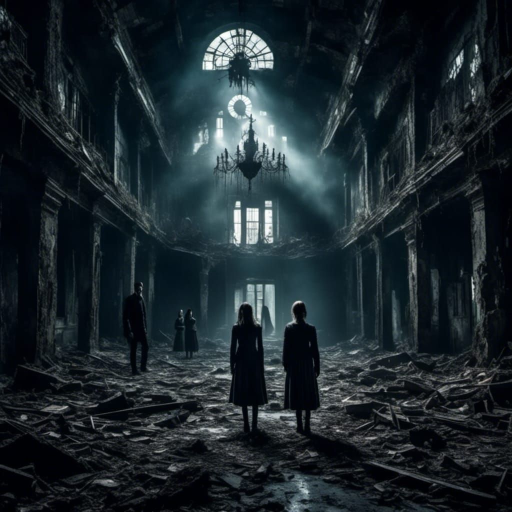 Eerie Encounter in Abandoned Asylum: Cinematic Horror