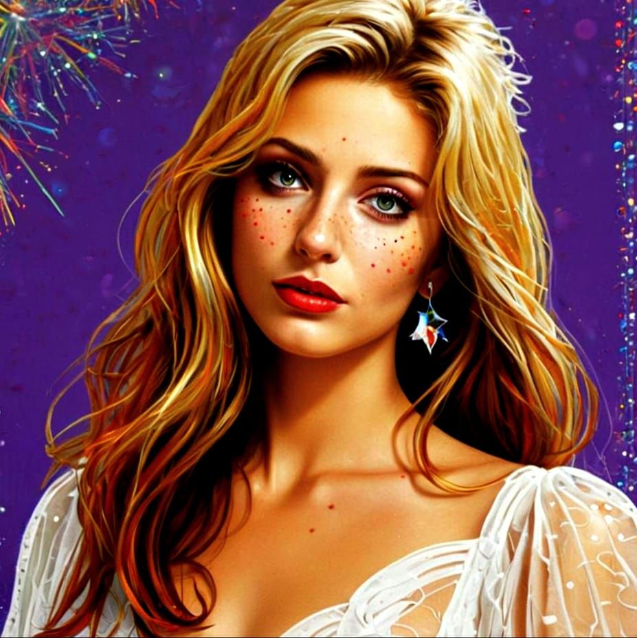 Prismatic Dada Abstract with Supernovae Outbursts