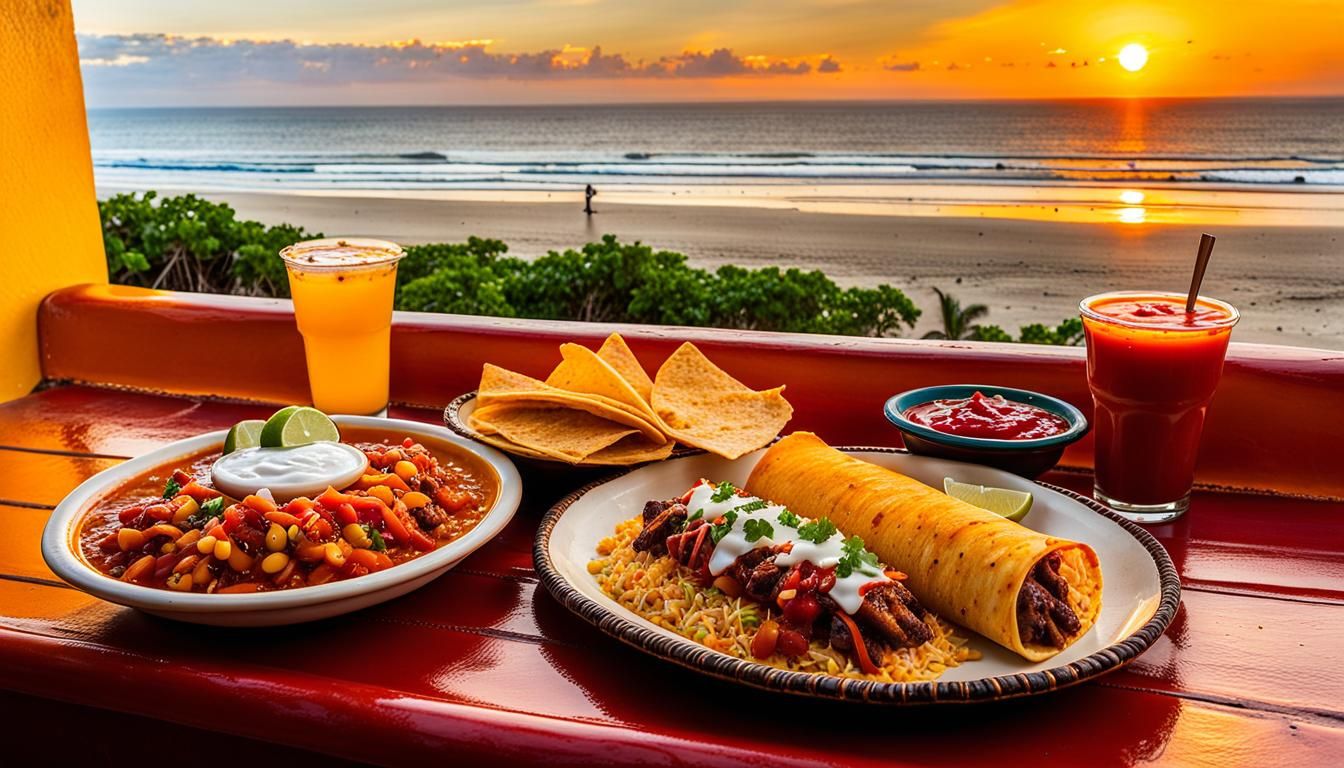 Dinner in Mazatlan at Sunset: Art Deco Photograph