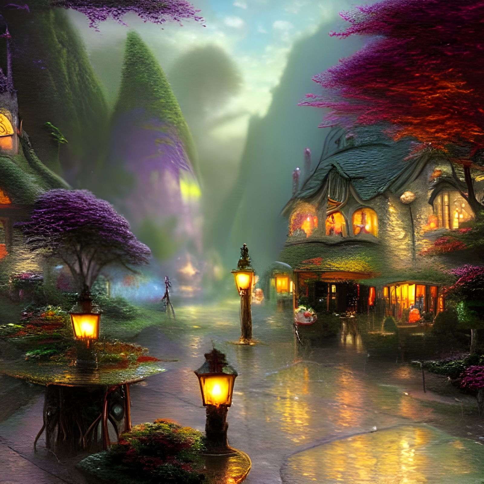 Goblin Cafe in Ethereal Fantasy Style