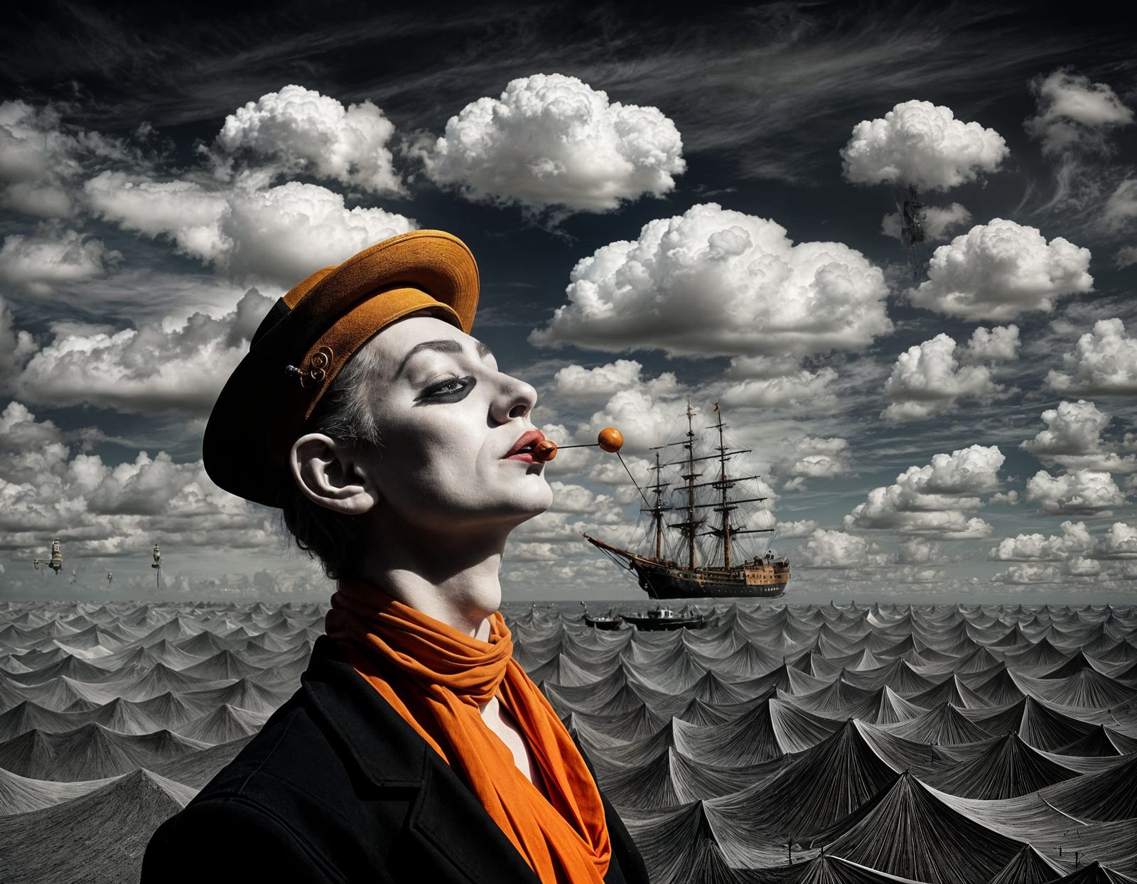Magical Surrealism: Mimes in a Dreamscape