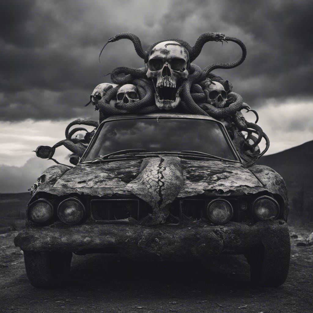 Dark Skull Car