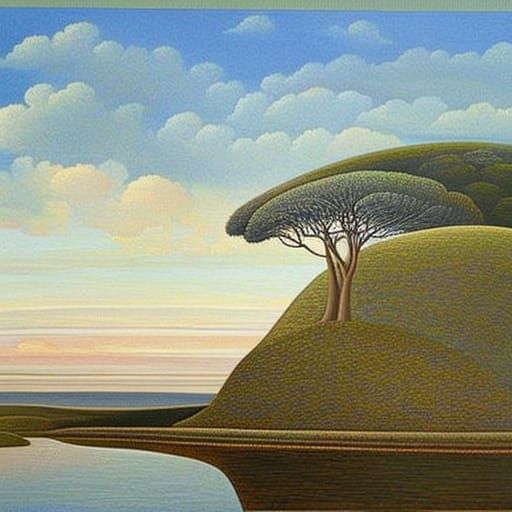 Psychedelic Surrealism in Egg Tempera Painting