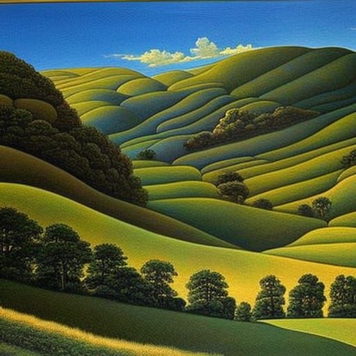 Psychedelic Egg Tempera Painting of Beckoning Whisper