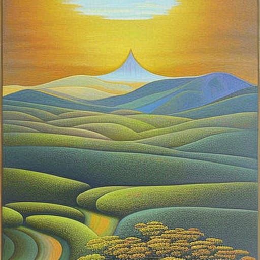 Egg Tempera Painting: The Beckoning Whisper