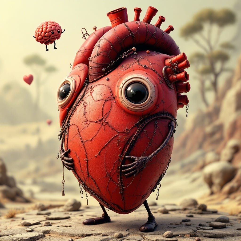 Surrealist Heart Embarks on Uncertain Journey in Dreamlike L...