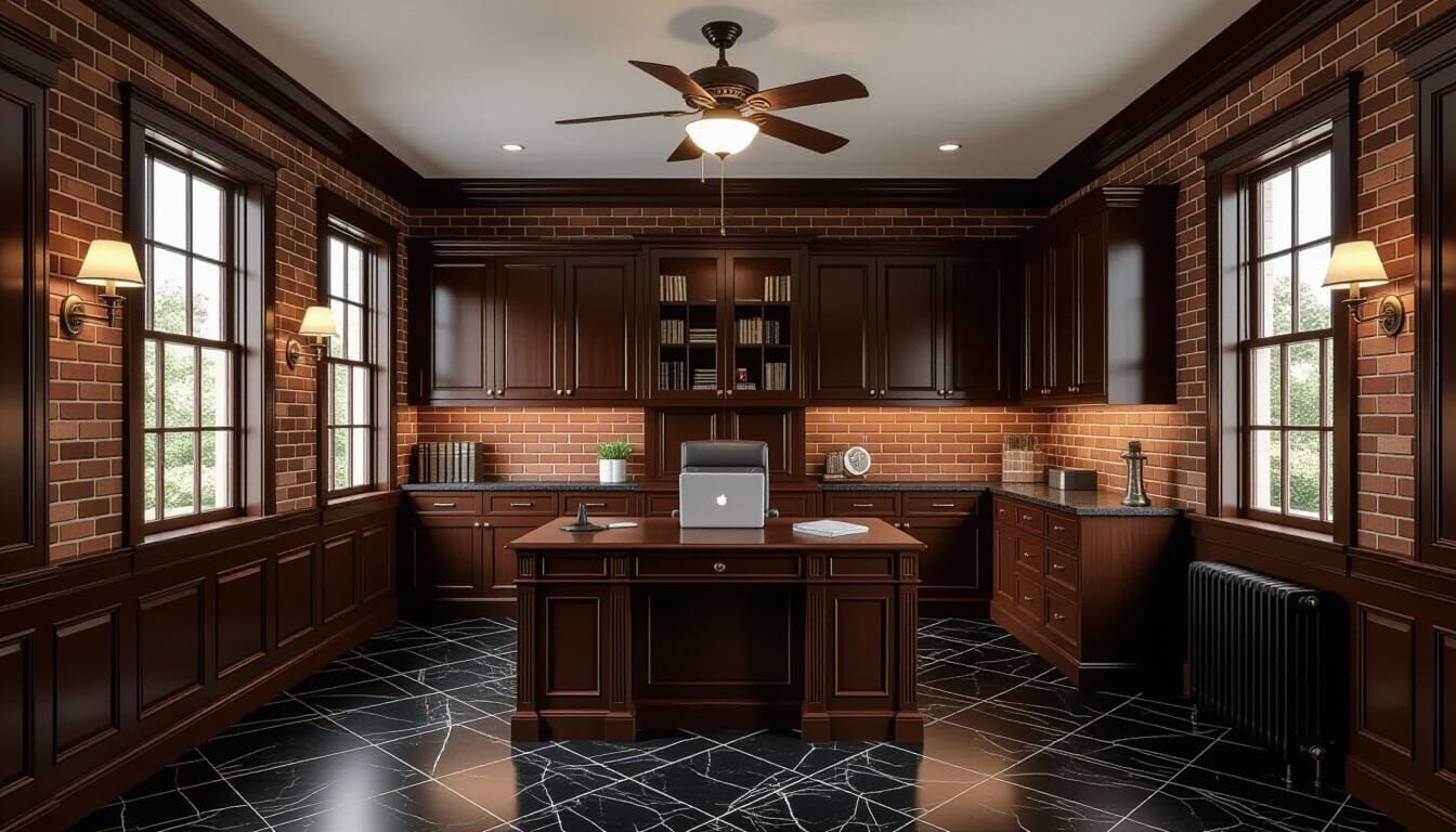 Victorian Working Room: Cinematic Photorealism