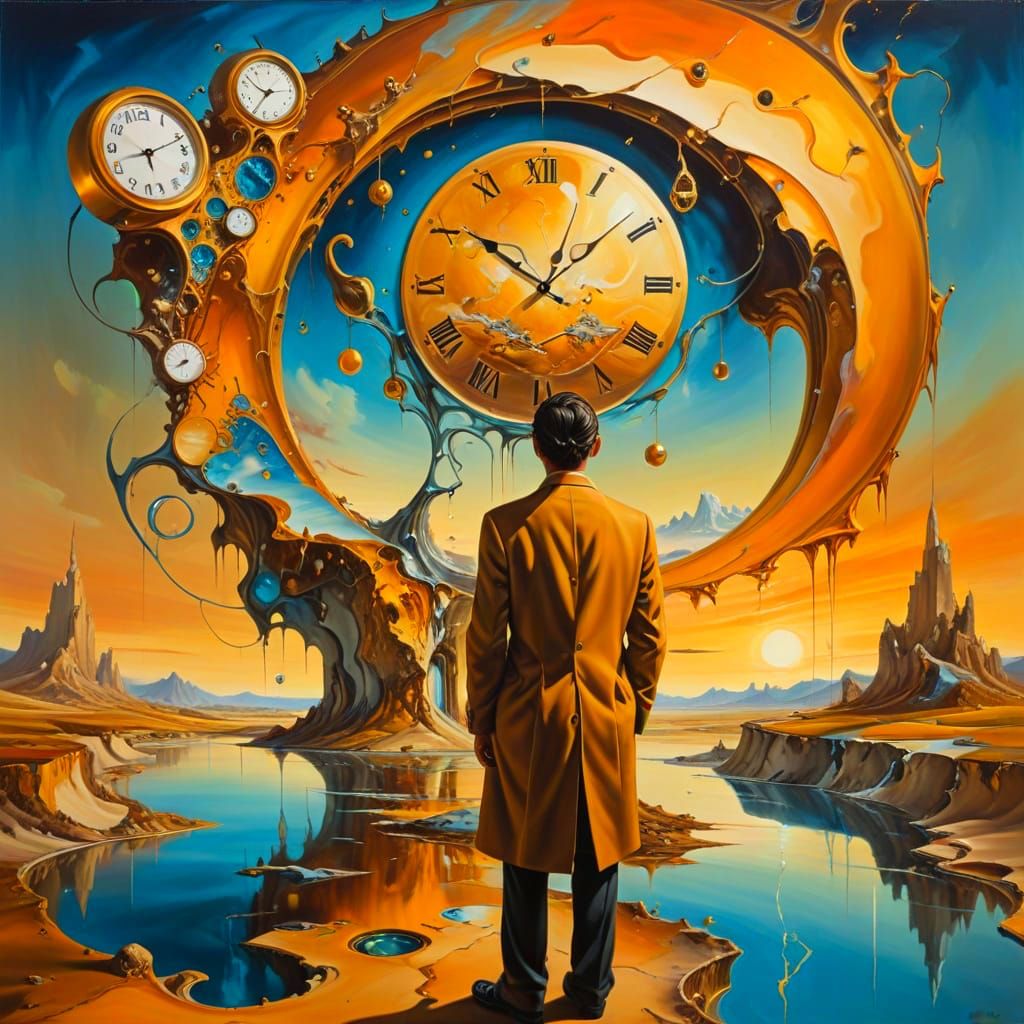 Abstract Futuristic Concept in Neon Colors