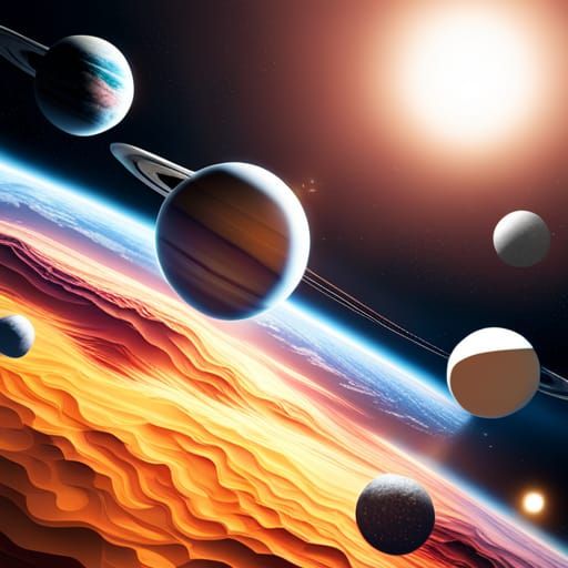 Planets with Rings and Aliens in Space